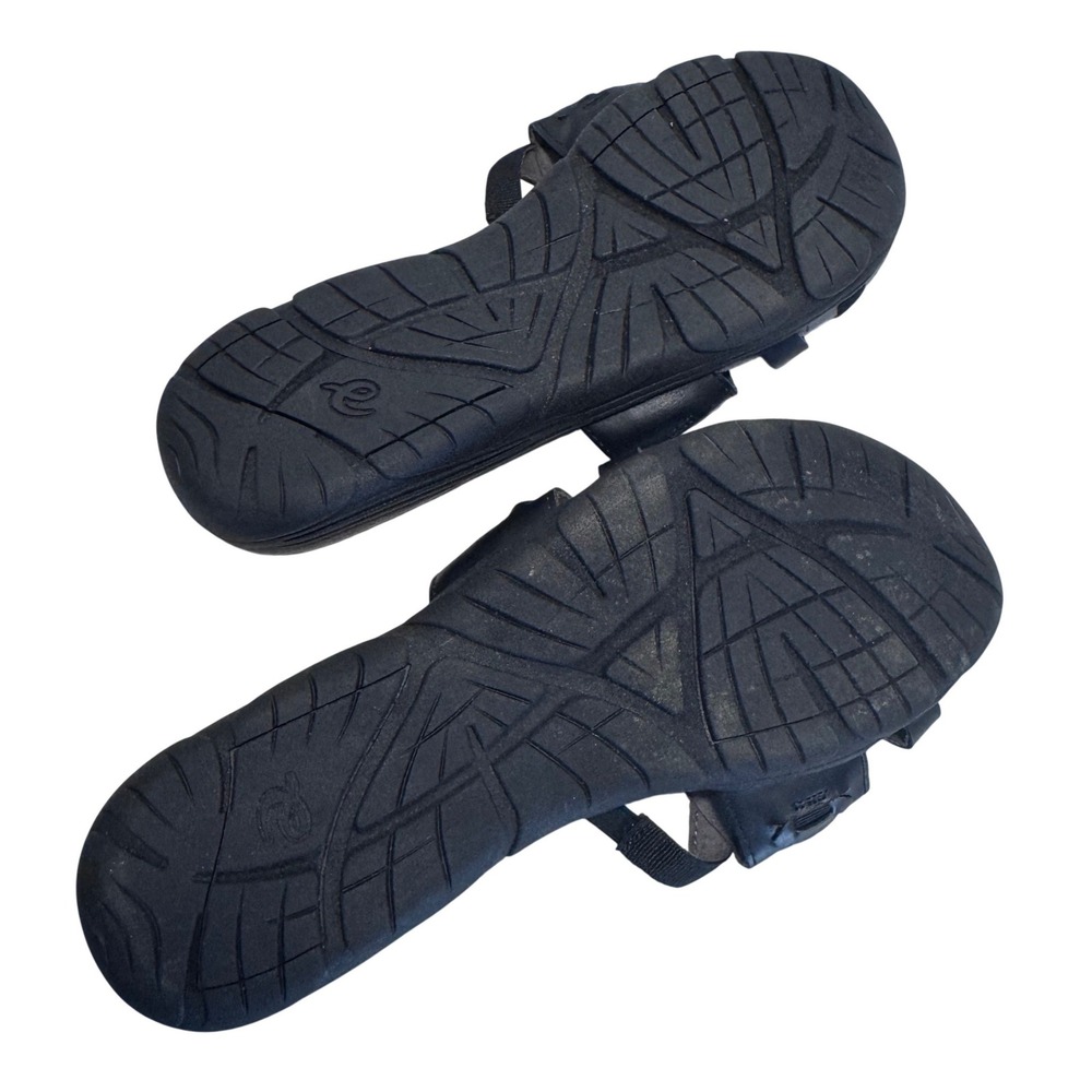 Easy Spirit Selinley Slide Sandals Black Braided Woven Comfort Flat Women's 8.5M - Picture 2 of 4